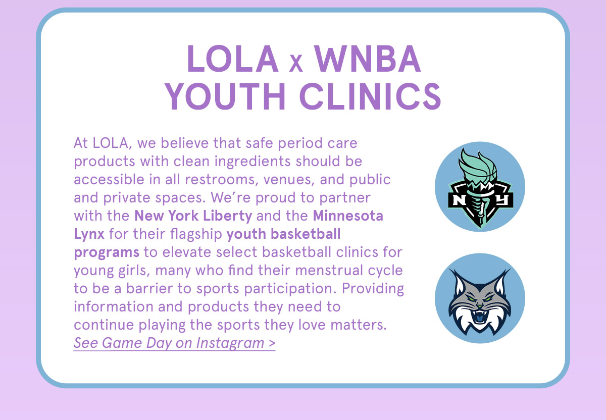 LOLA x WNBA Youth Clinics 