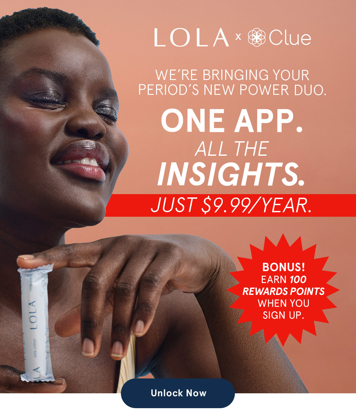 LOLA x Clue – we're bringing your period's new power duo
