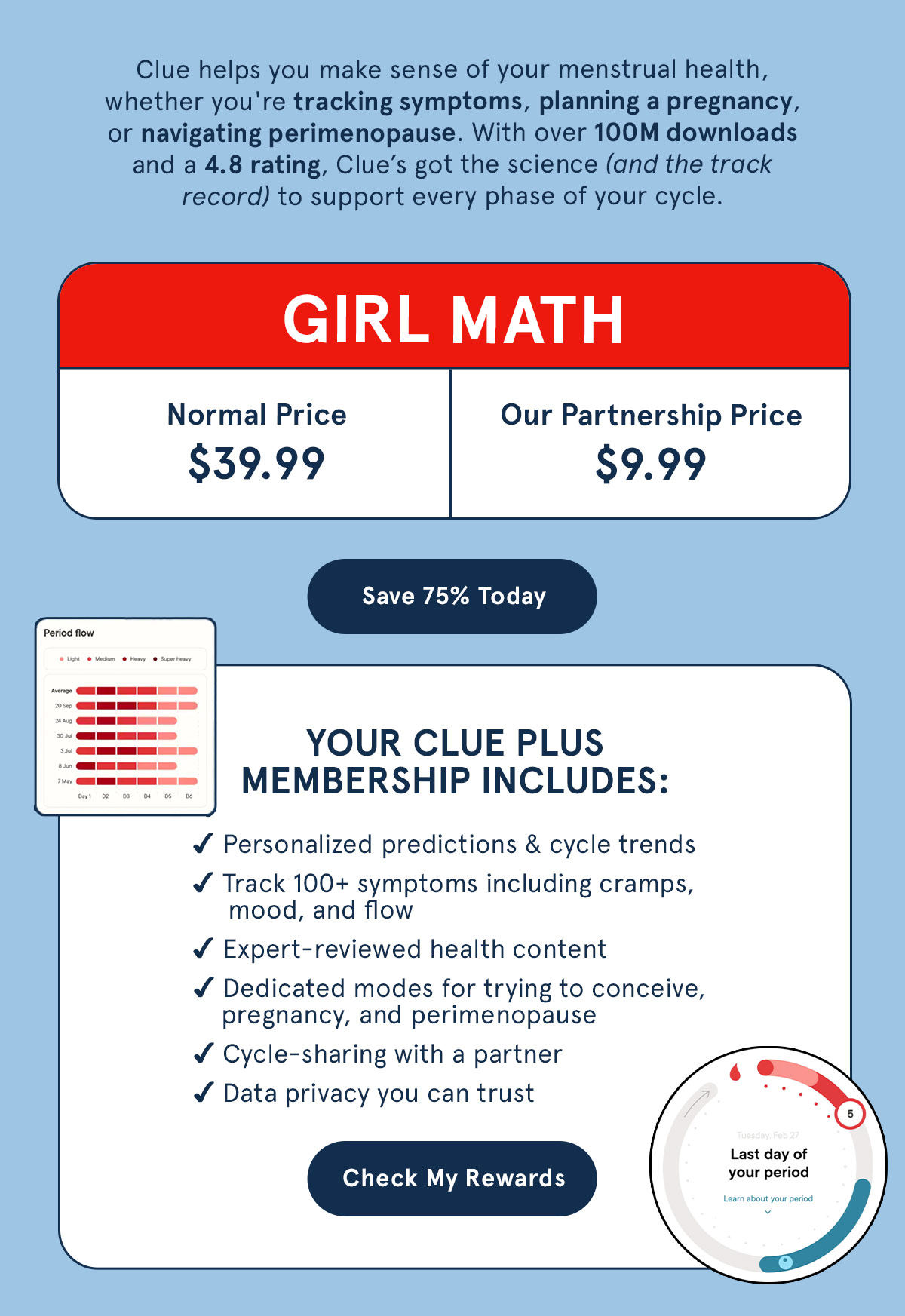 Girl math is saving 75%