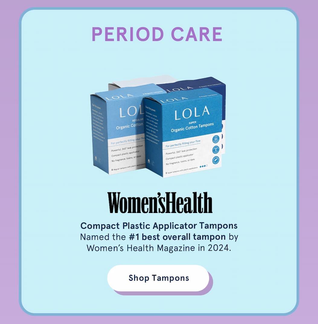 Women's Health named our Compact Applicator Tampons #1 best overall