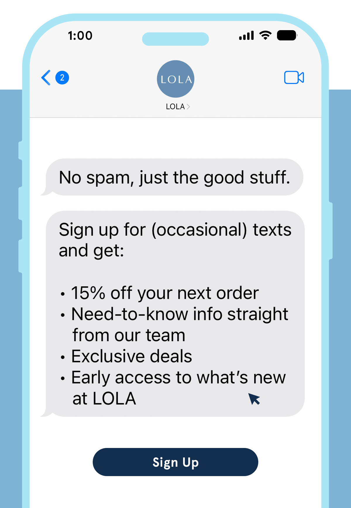 No spam, just the good stuff. Sign up for (occasional) texts!