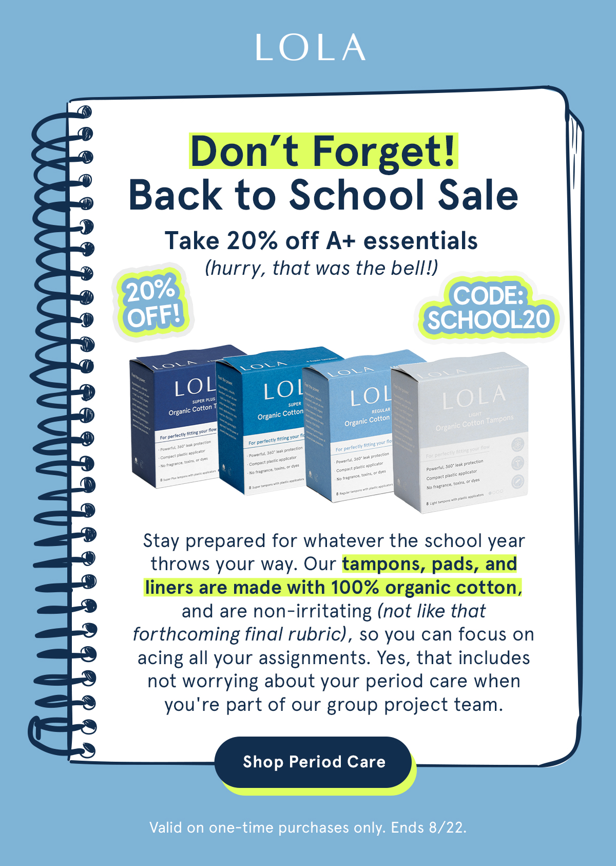 Don't Forget! Back to School Sale