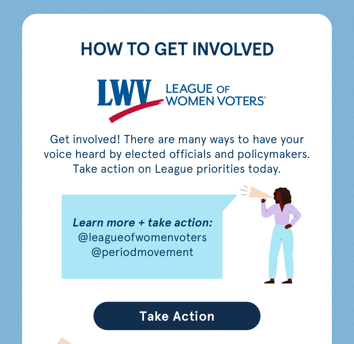 Take action with League of Women Voters