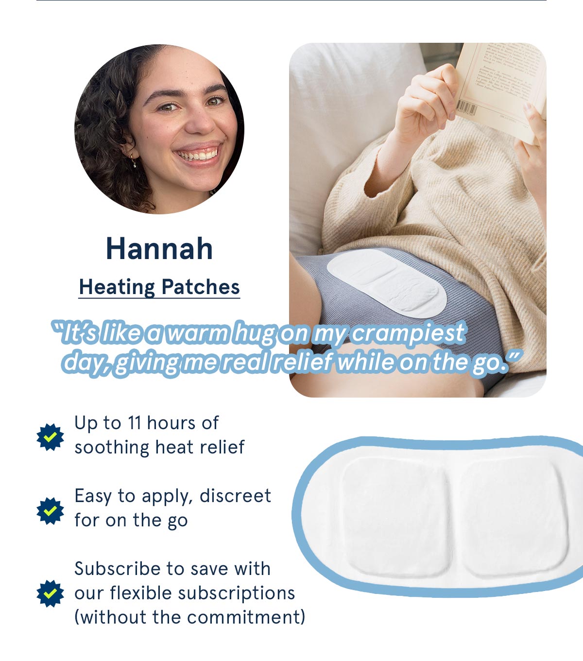 Hannah - Heating Patches