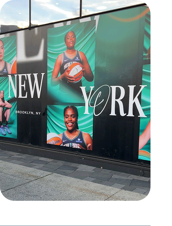 LOLA outside of Barclays Center