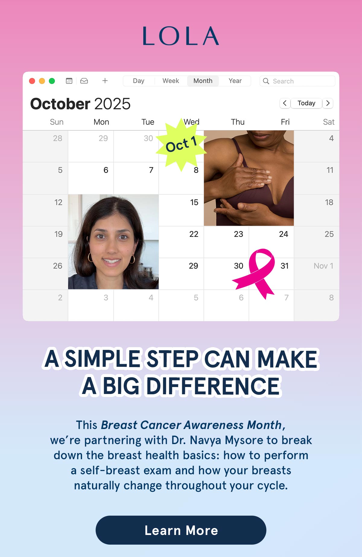 A simple step can make a big difference. We're partnering with Dr. Navya Mysore to break down breast health.