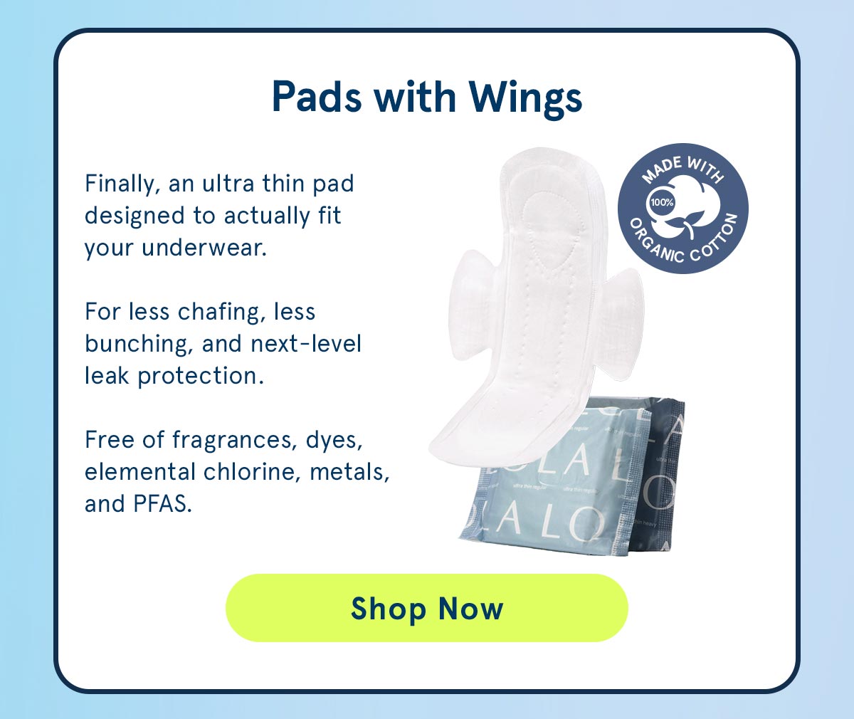 Pads with Wings