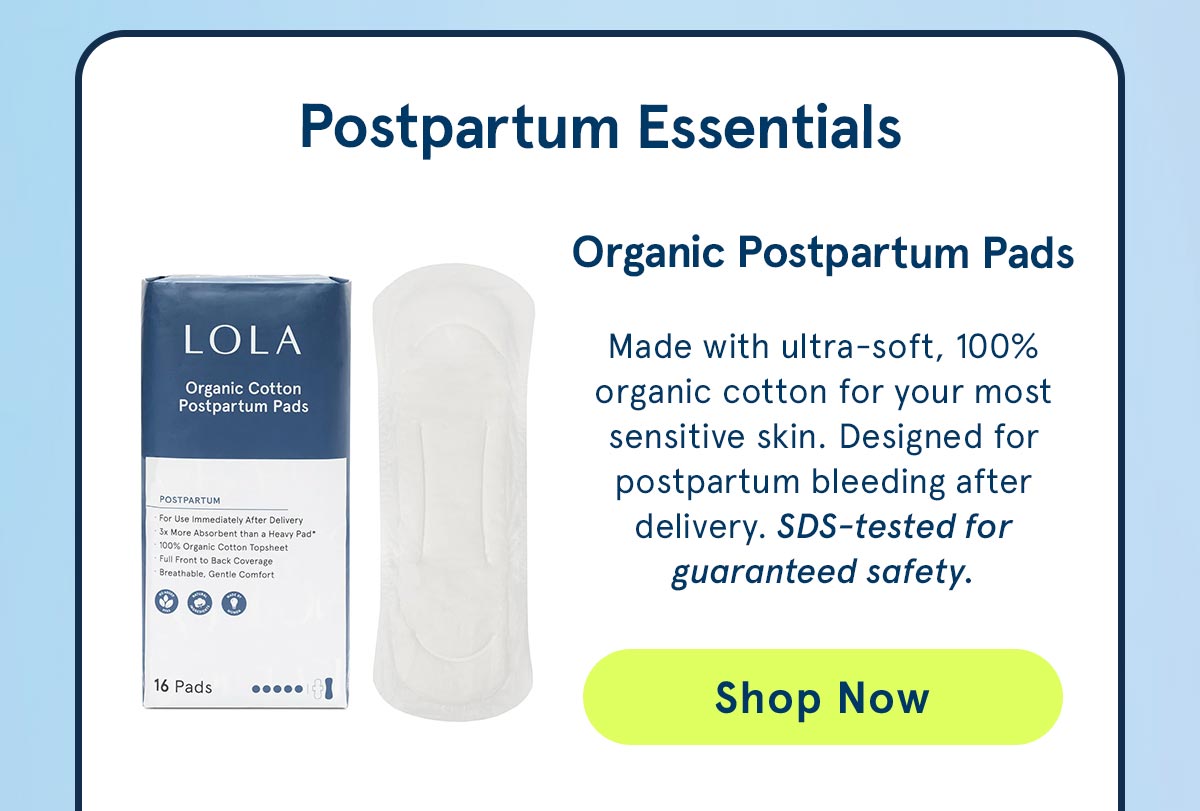 Organic Postpartum Pads