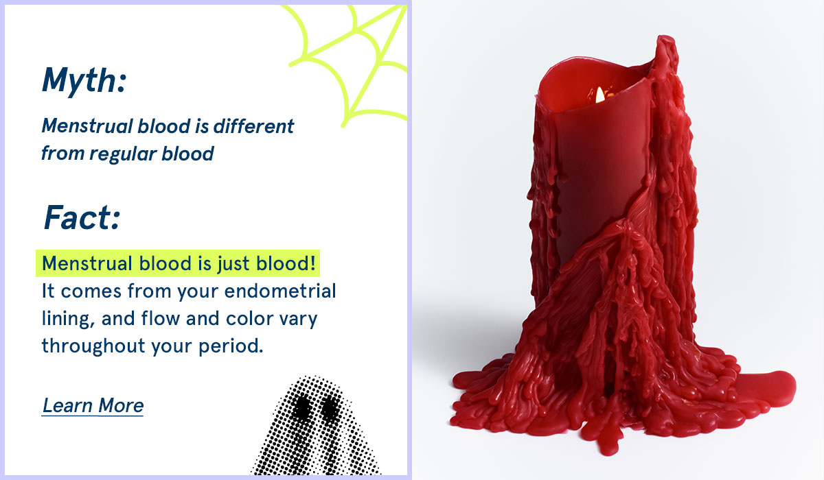 Menstrual blood is just blood! Lean more. 