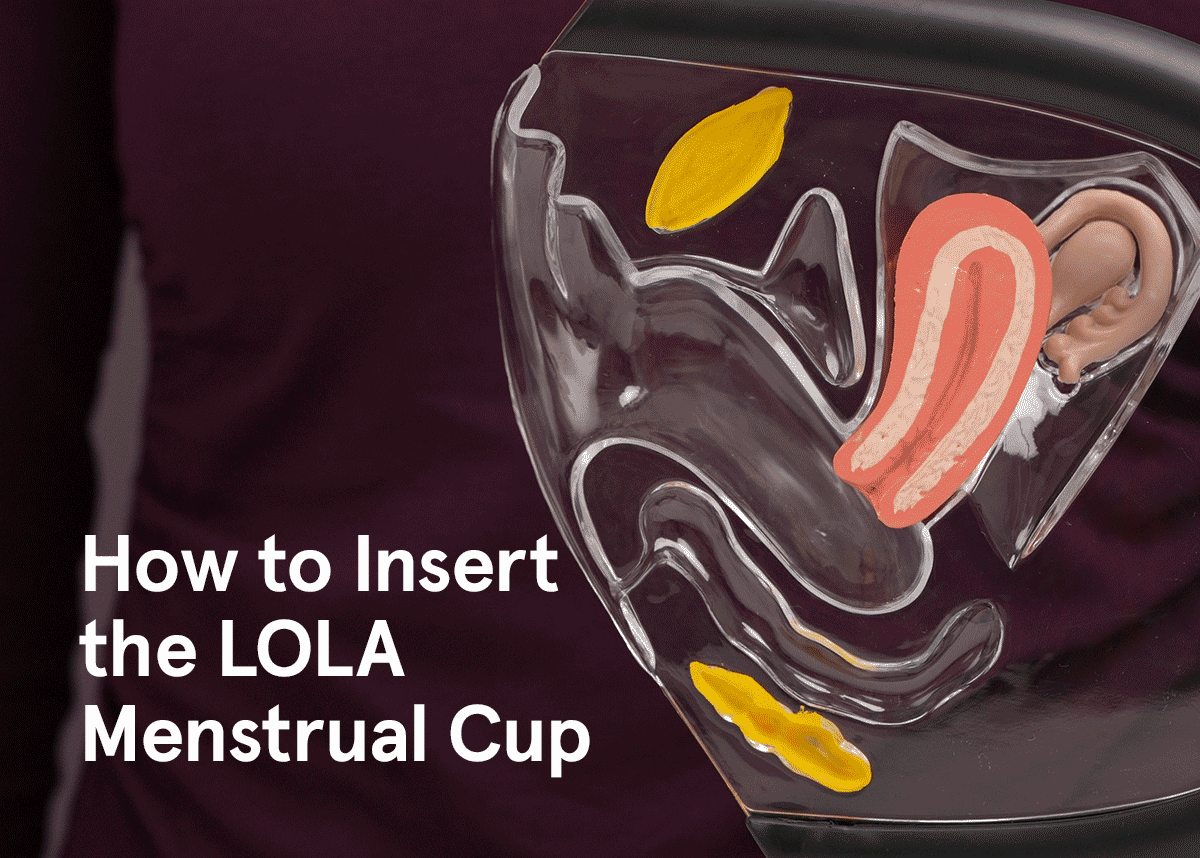 How to insert the LOLA menstrual cup