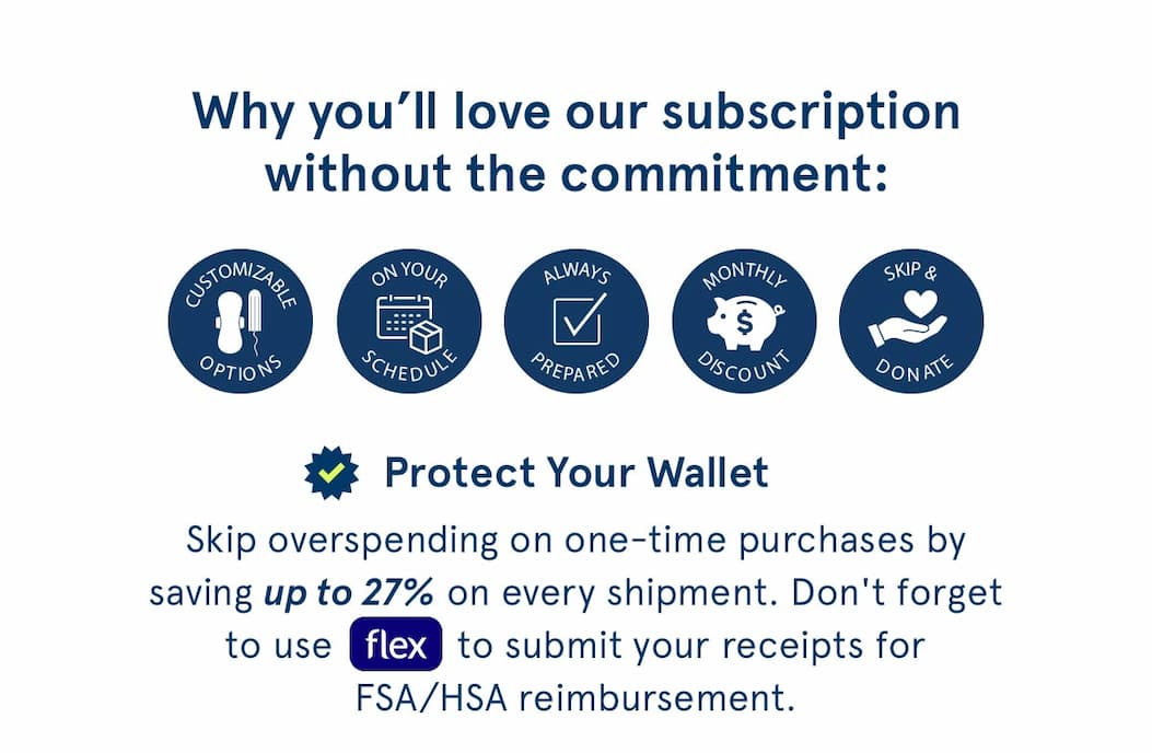 Why you'll love our subscription without the commitment. Protect your wallet. 