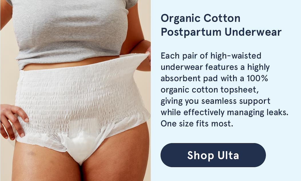 Organic Cotton Postpartum Underwear