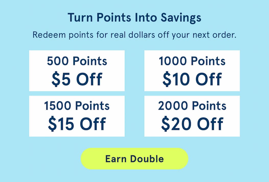 Earn Double Points
