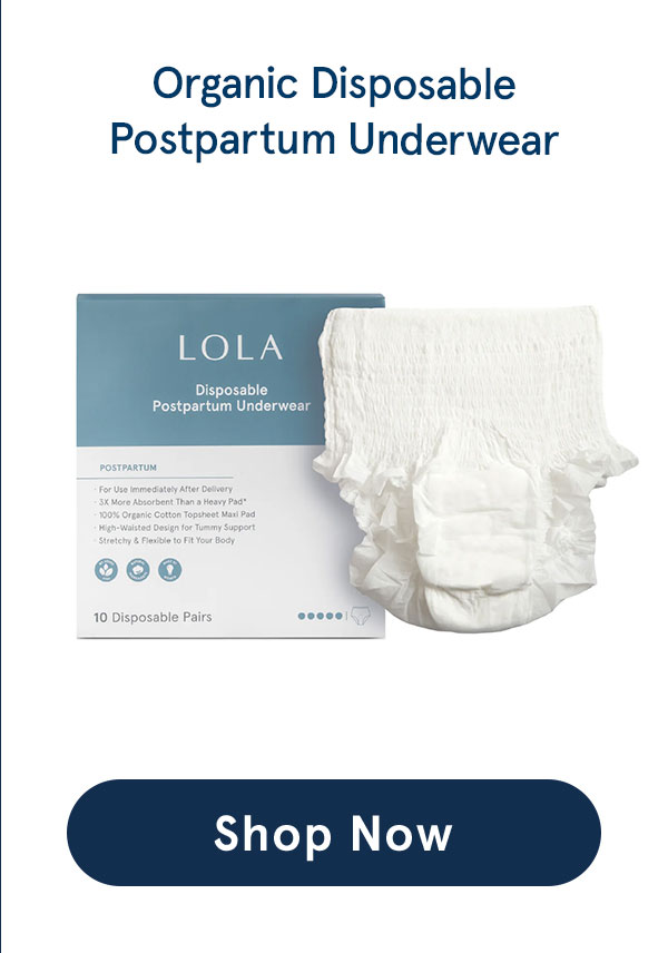 Organic Disposable Postpartum Underwear