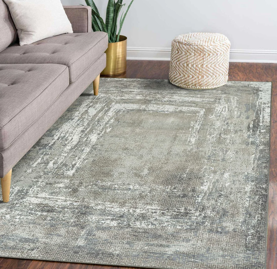 My Magic Carpet amaya abstract greige room 5x7 rug