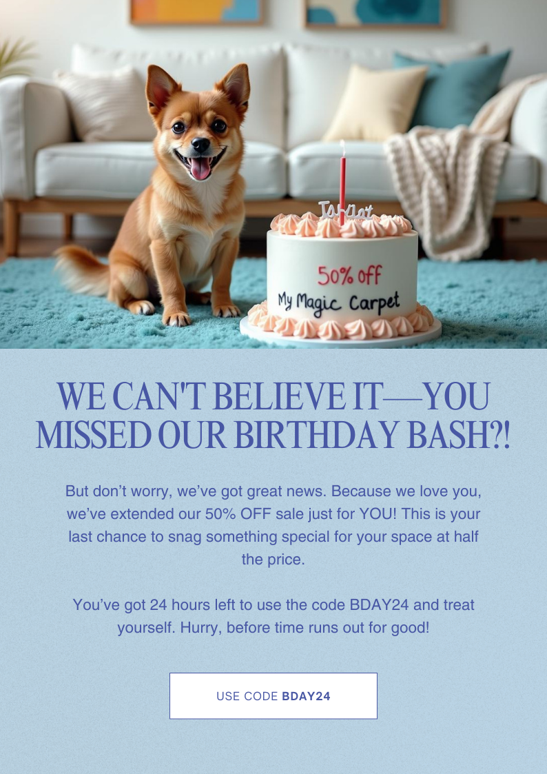 Happy Birthday Dog Photo