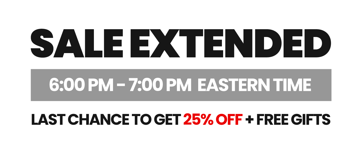 Sale Extended! 