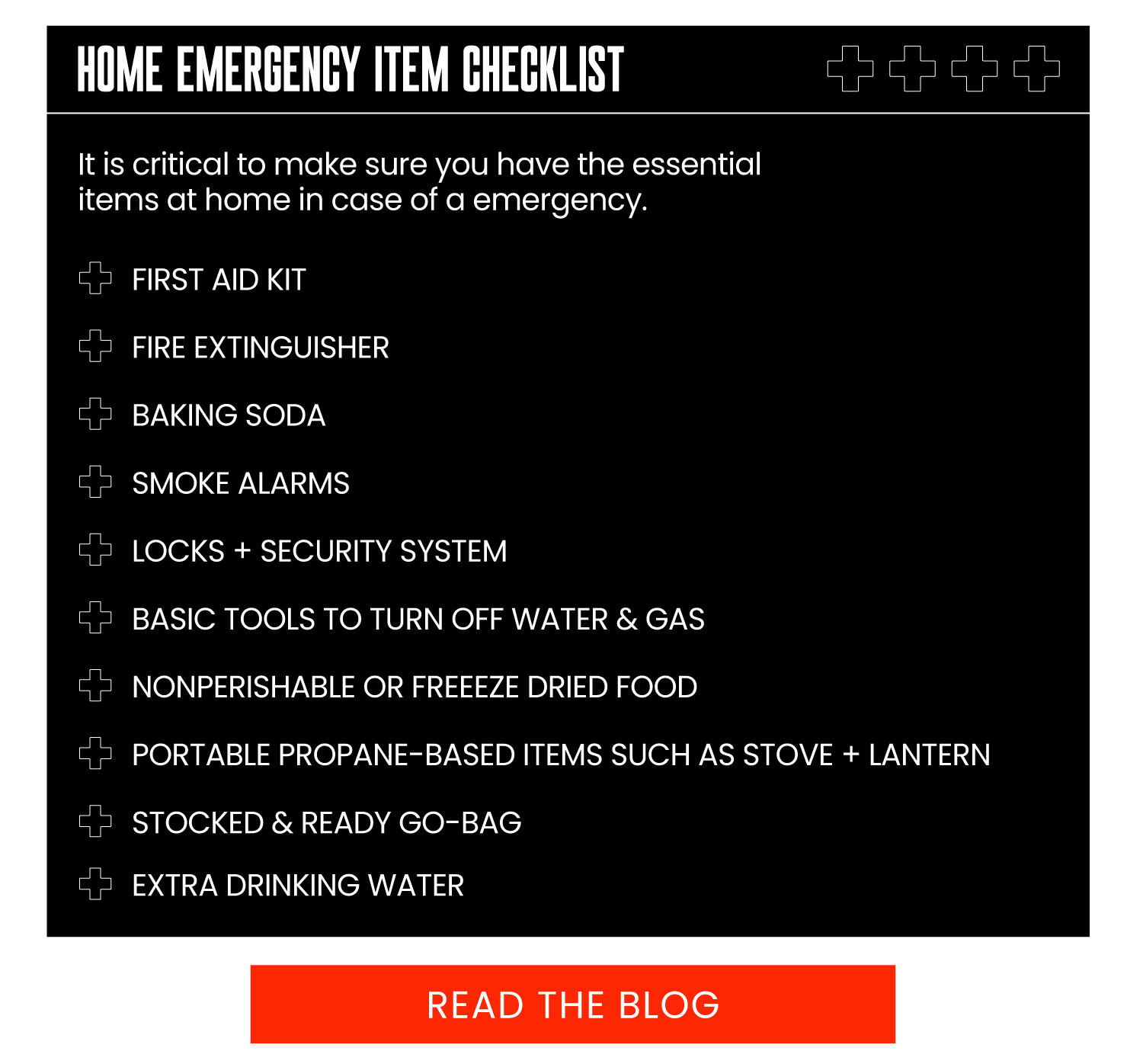 Emergency Checklist