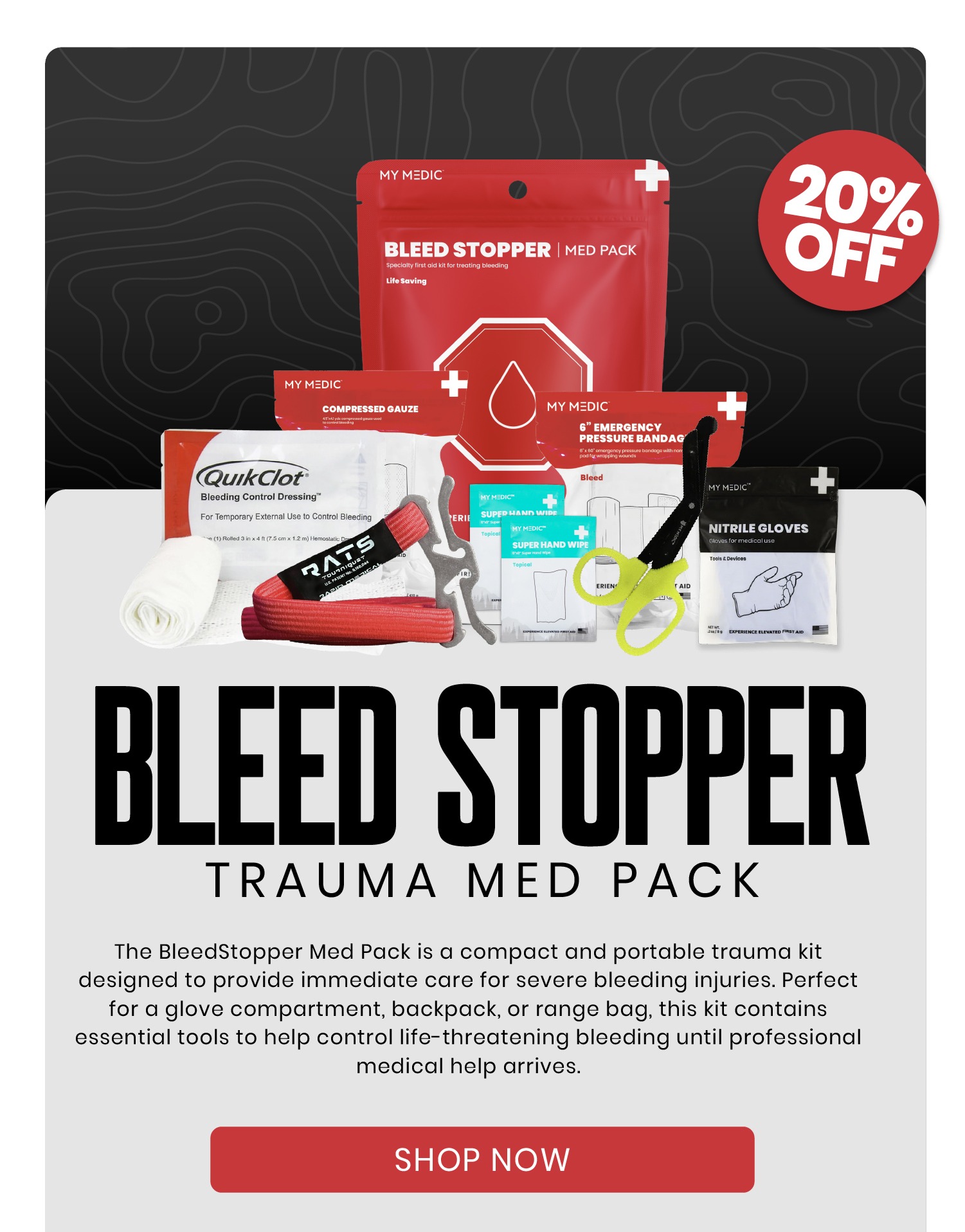 Bleed Stopper Med Pack 20% OFF! 