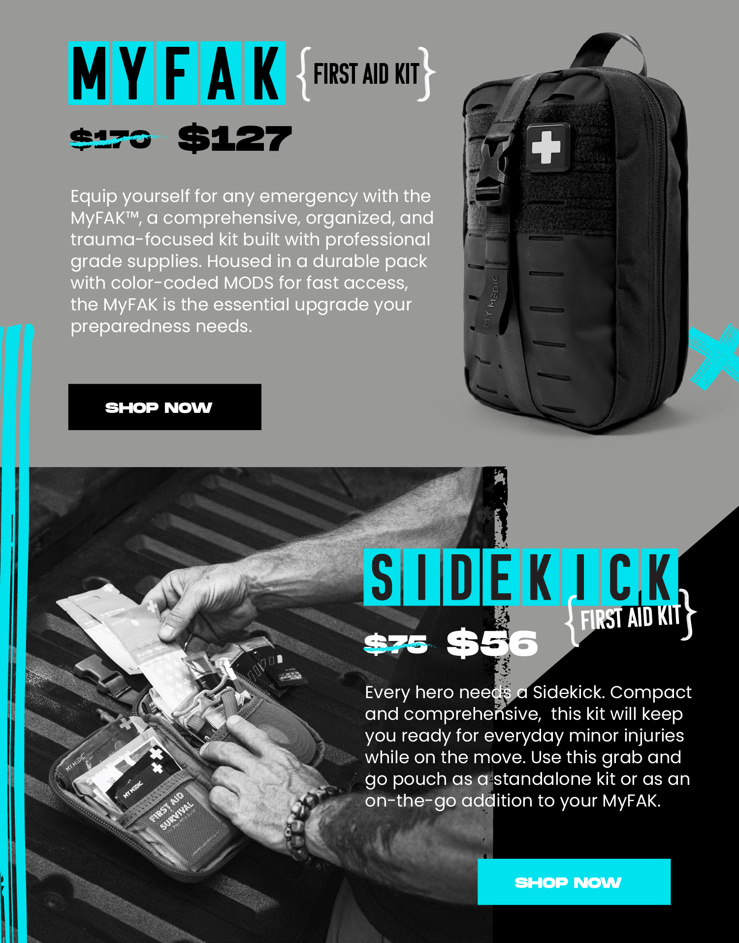 MyFAK + Sidekick 25% OFF! 