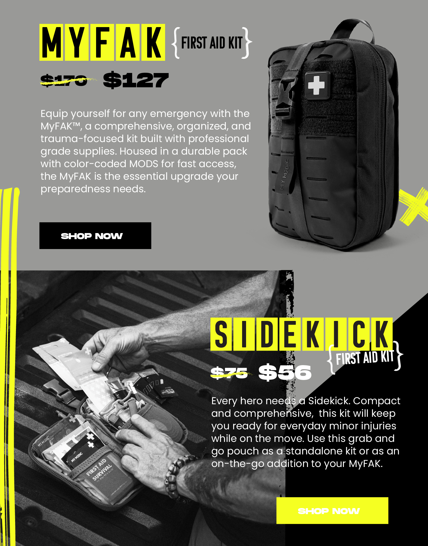 MyFAK + Sidekick 25% OFF! 