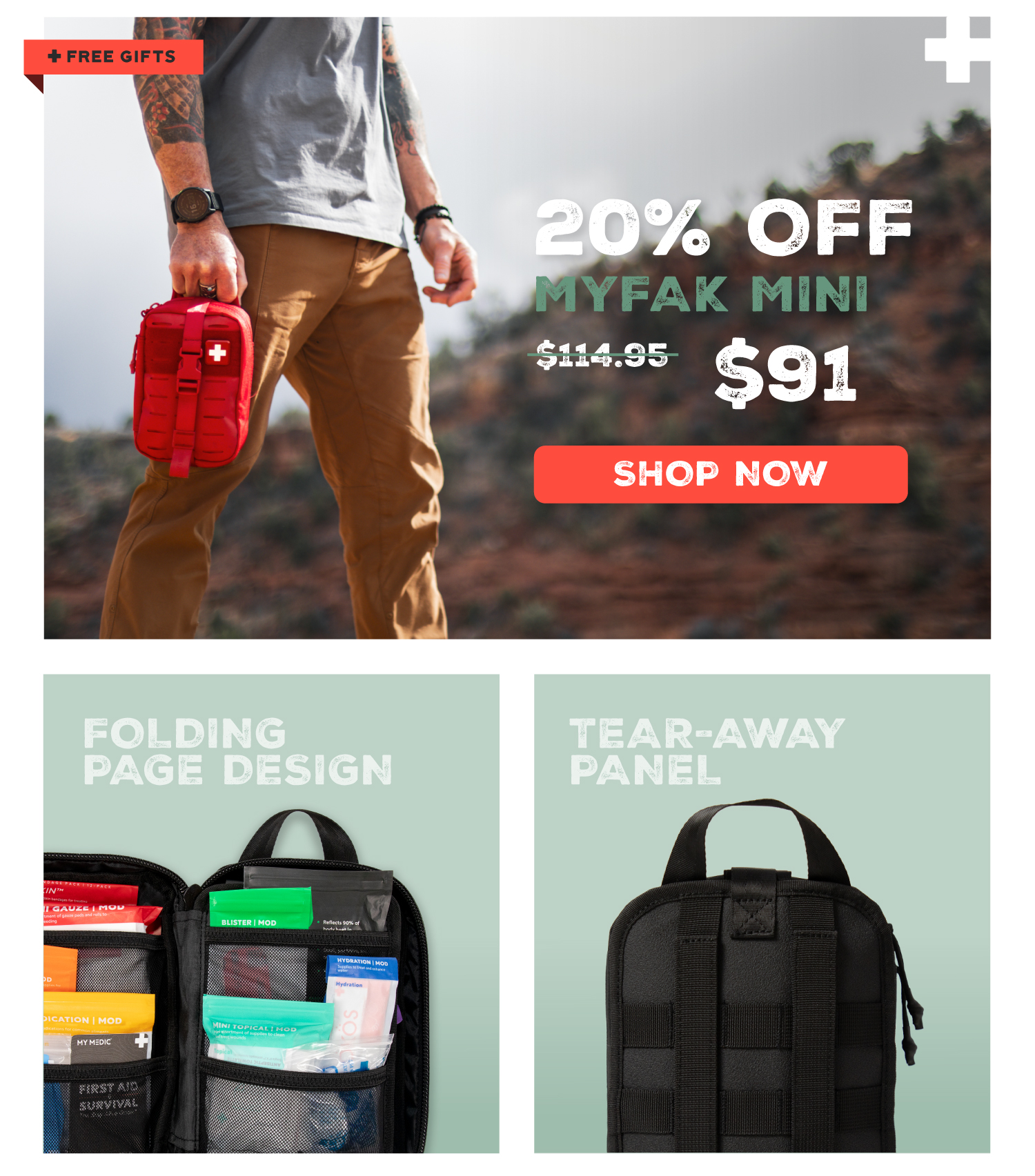 20% off the myfak mini