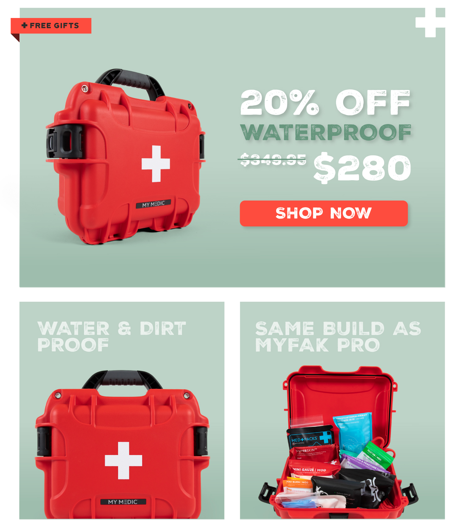 20% off the waterproof MyFAK