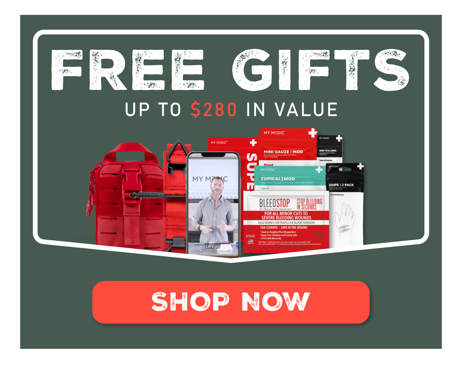 Free gifts up to $280 in value