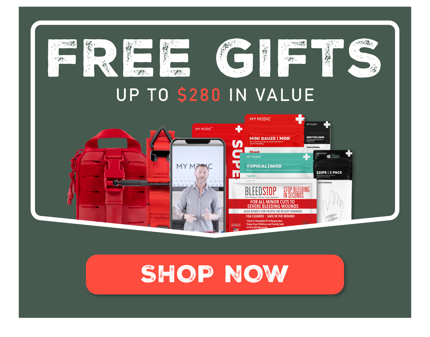 Free gifts up to $280 in value