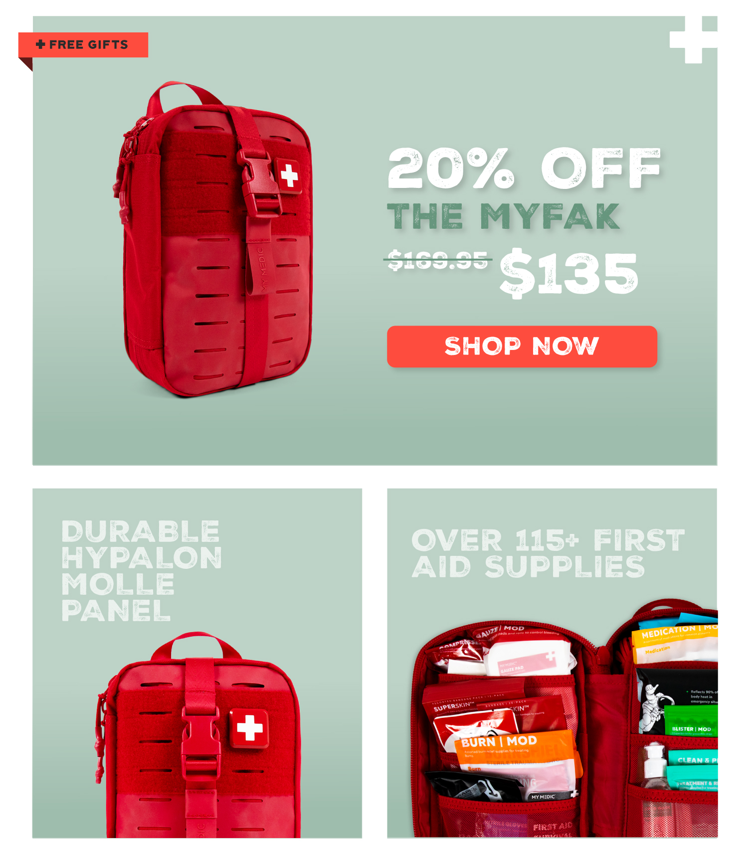 20% off the MyFAK first aid kit
