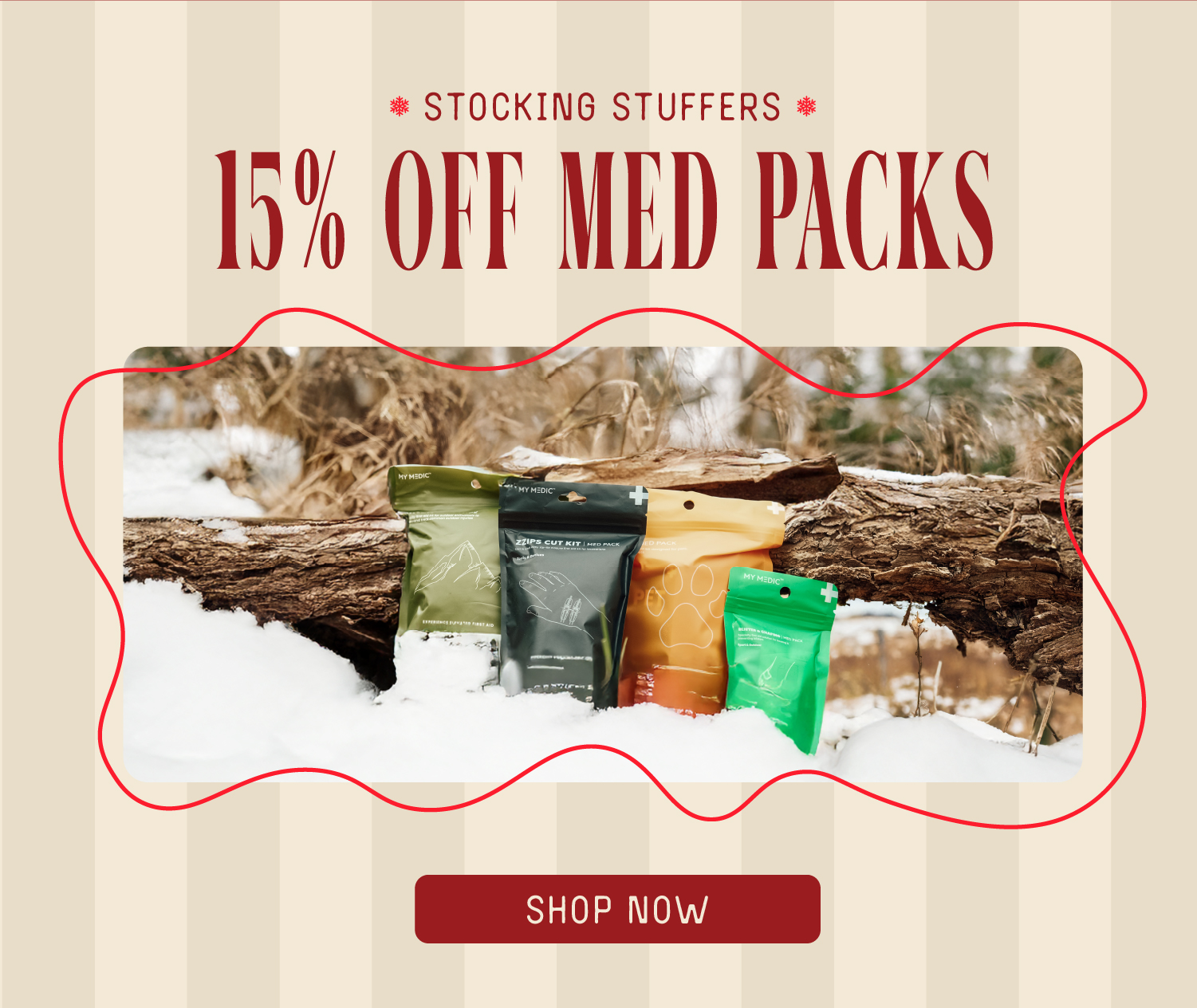 15% off all med packs
