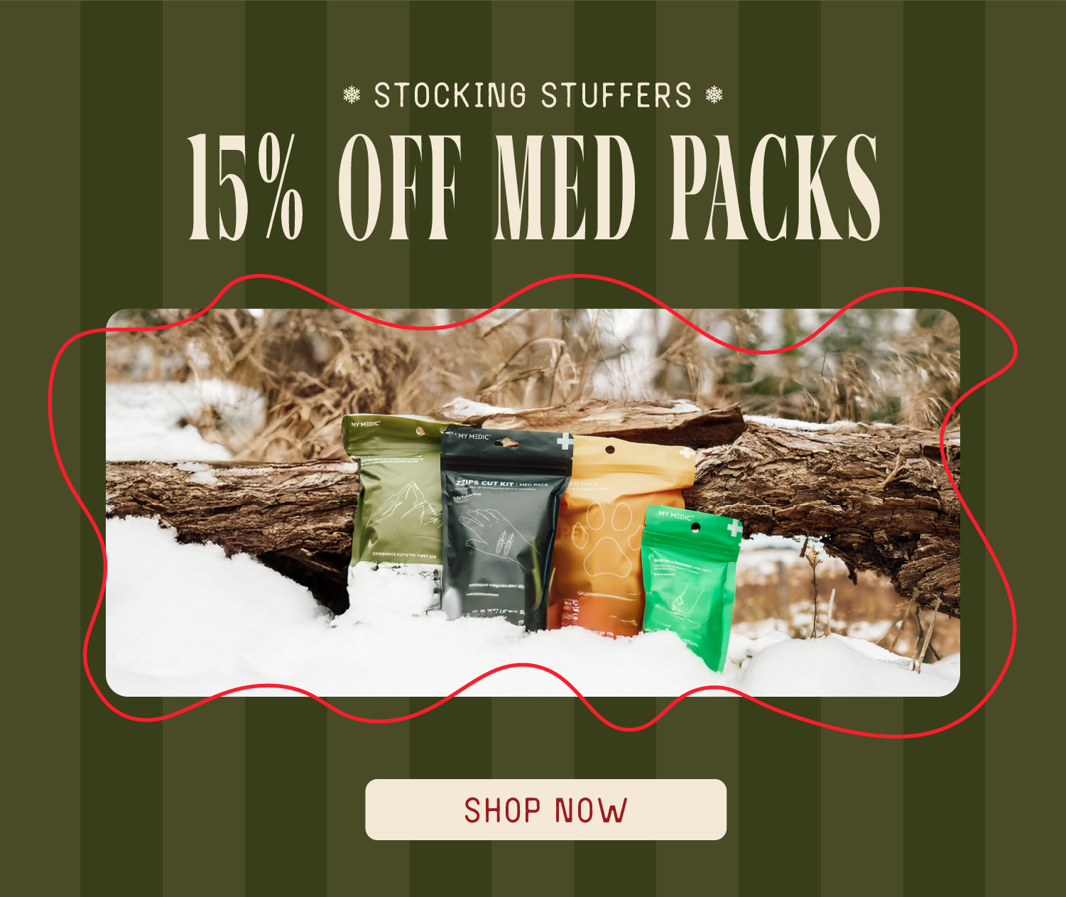 15% off all med packs