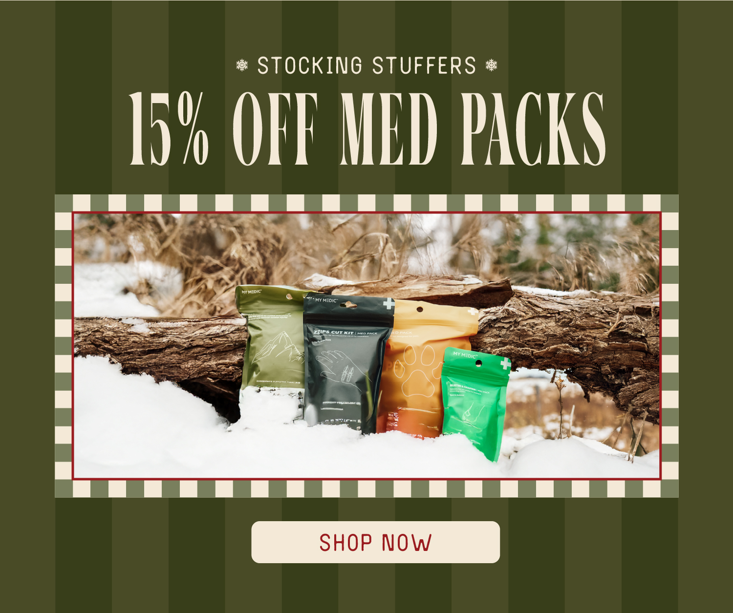 15% off all med packs