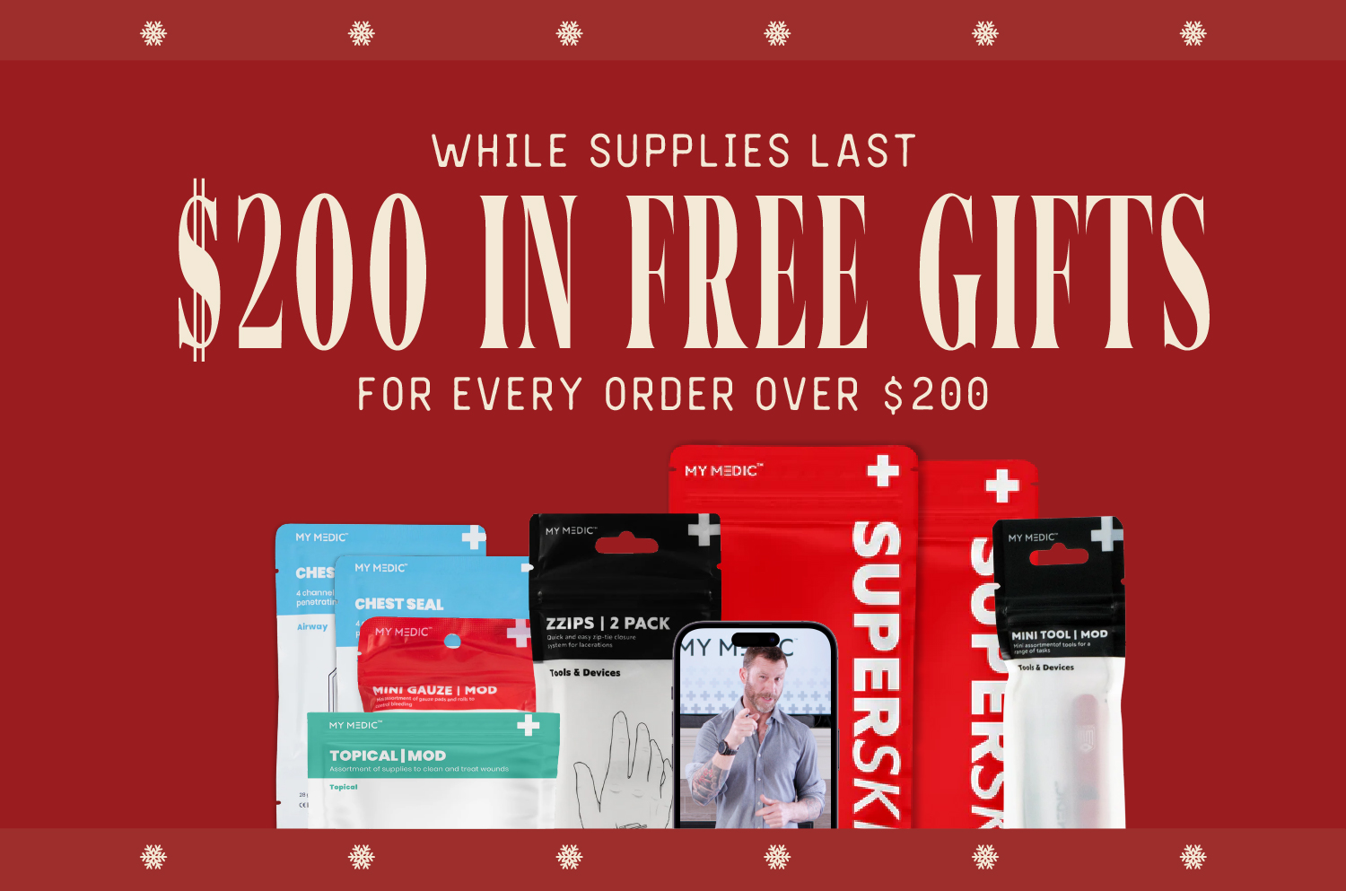$200 in free gifts for every order over $200