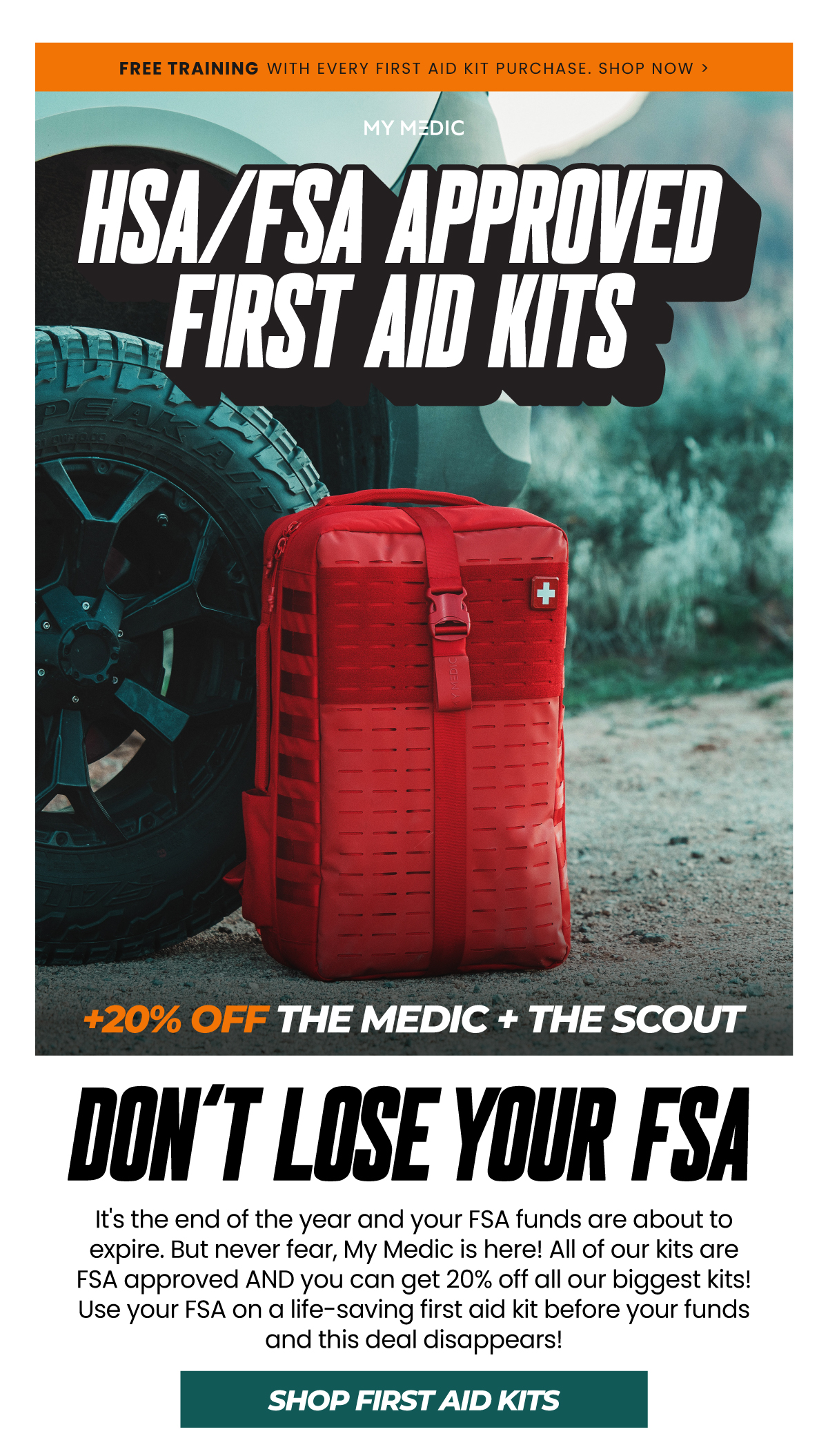 HSA/FSA Approved First aid kits 20% off