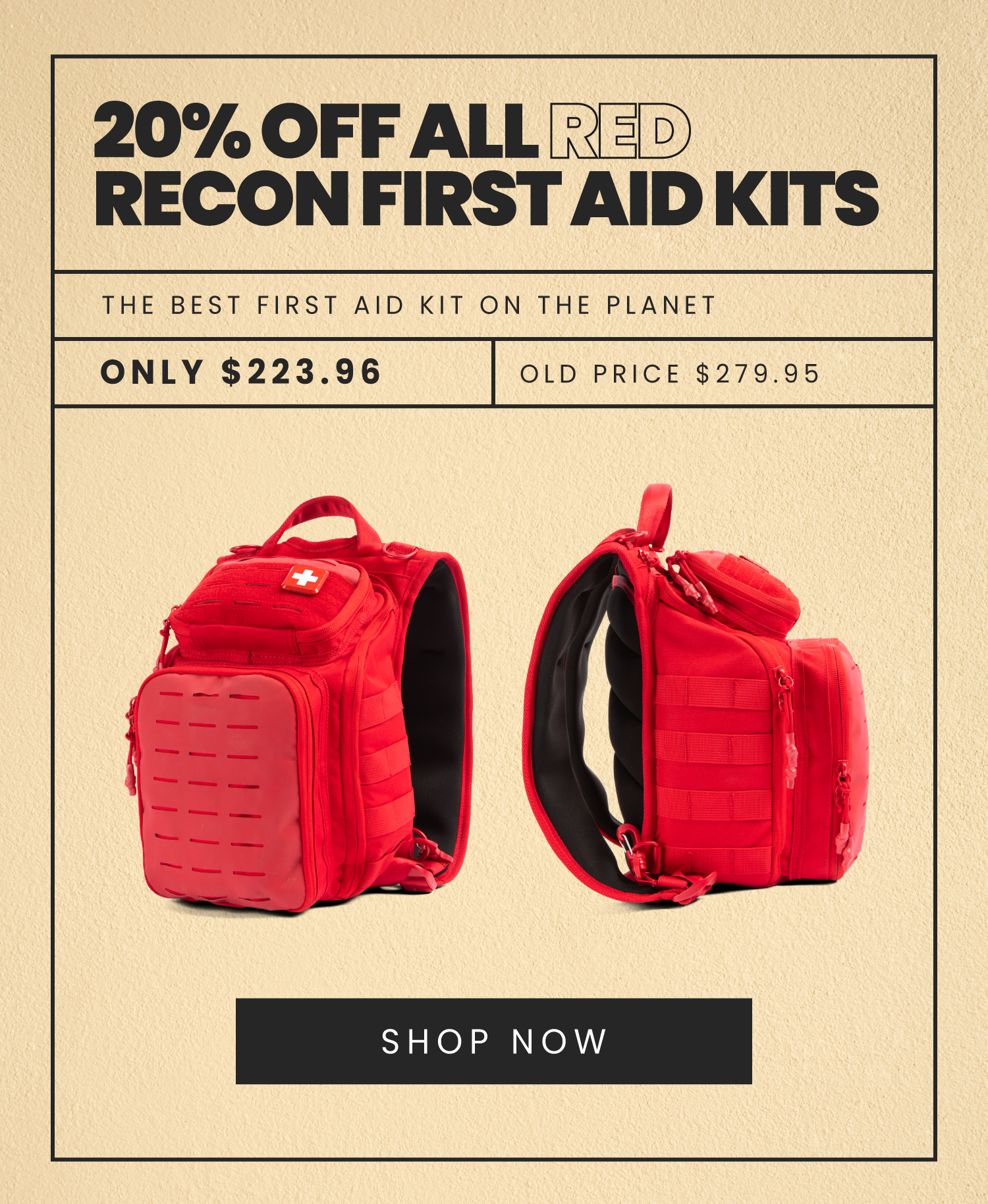 20% off The Red Recon First Aid Kit