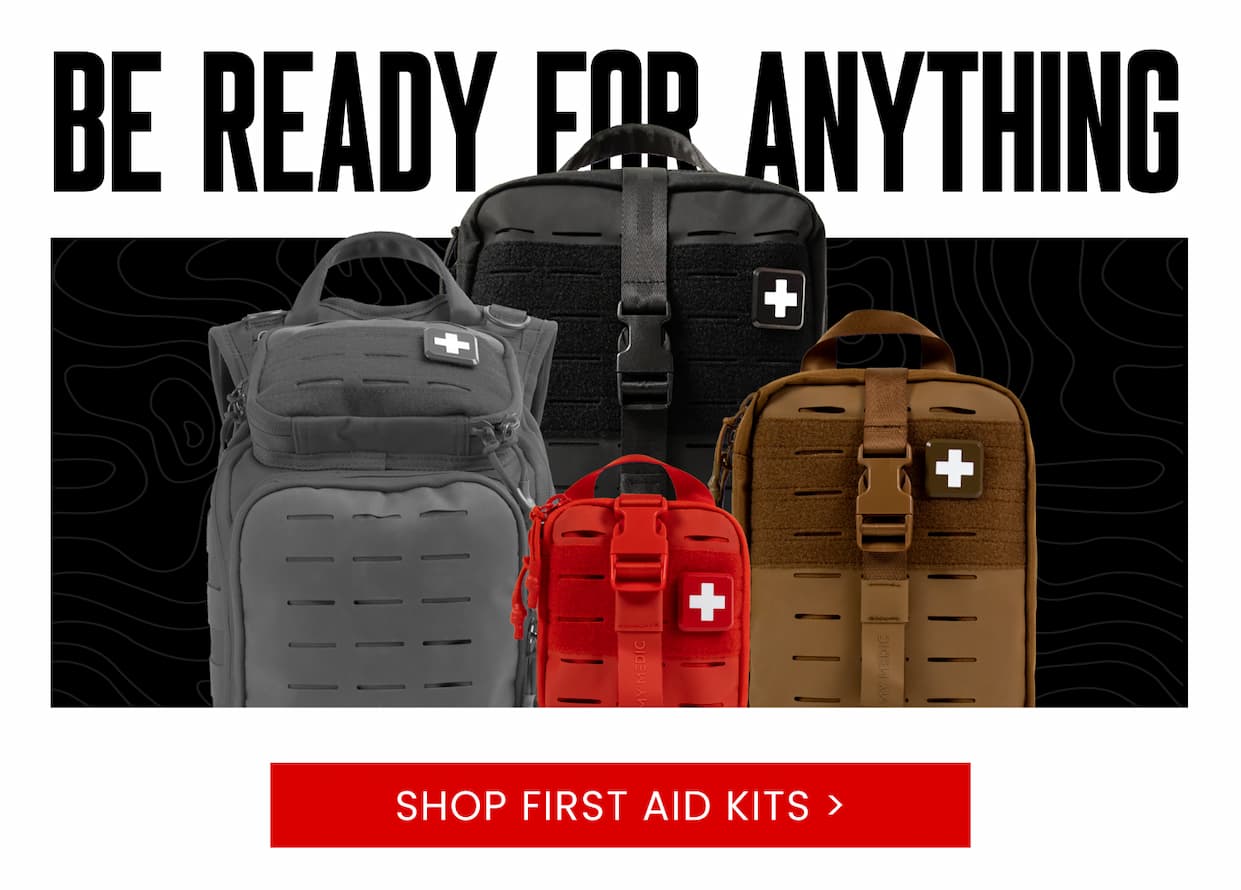My Medic first aid backpacks in multiple colors designed to help you stay prepared for emergencies anywhere.