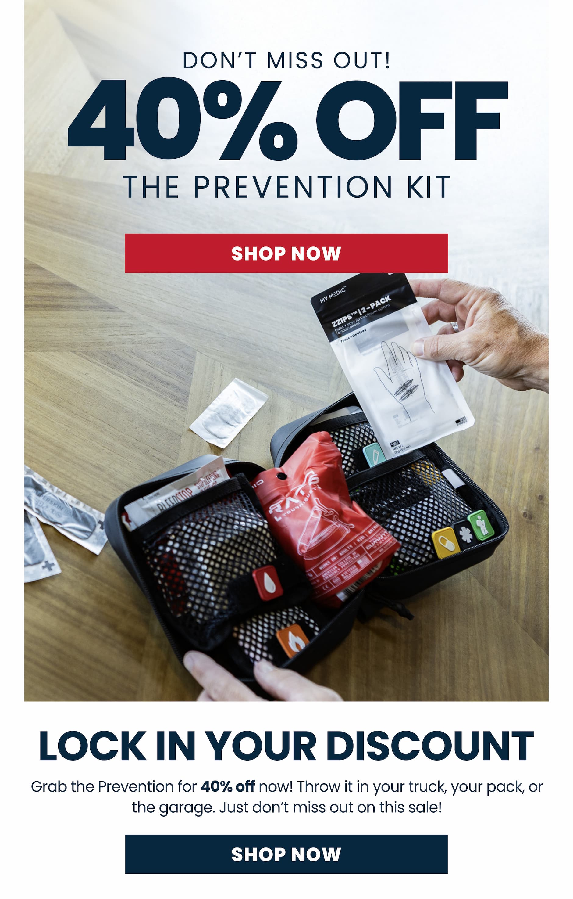 40% Off Prevention First Aid Kit With Organized Supplies Ready For Everyday Emergencies Shop Now