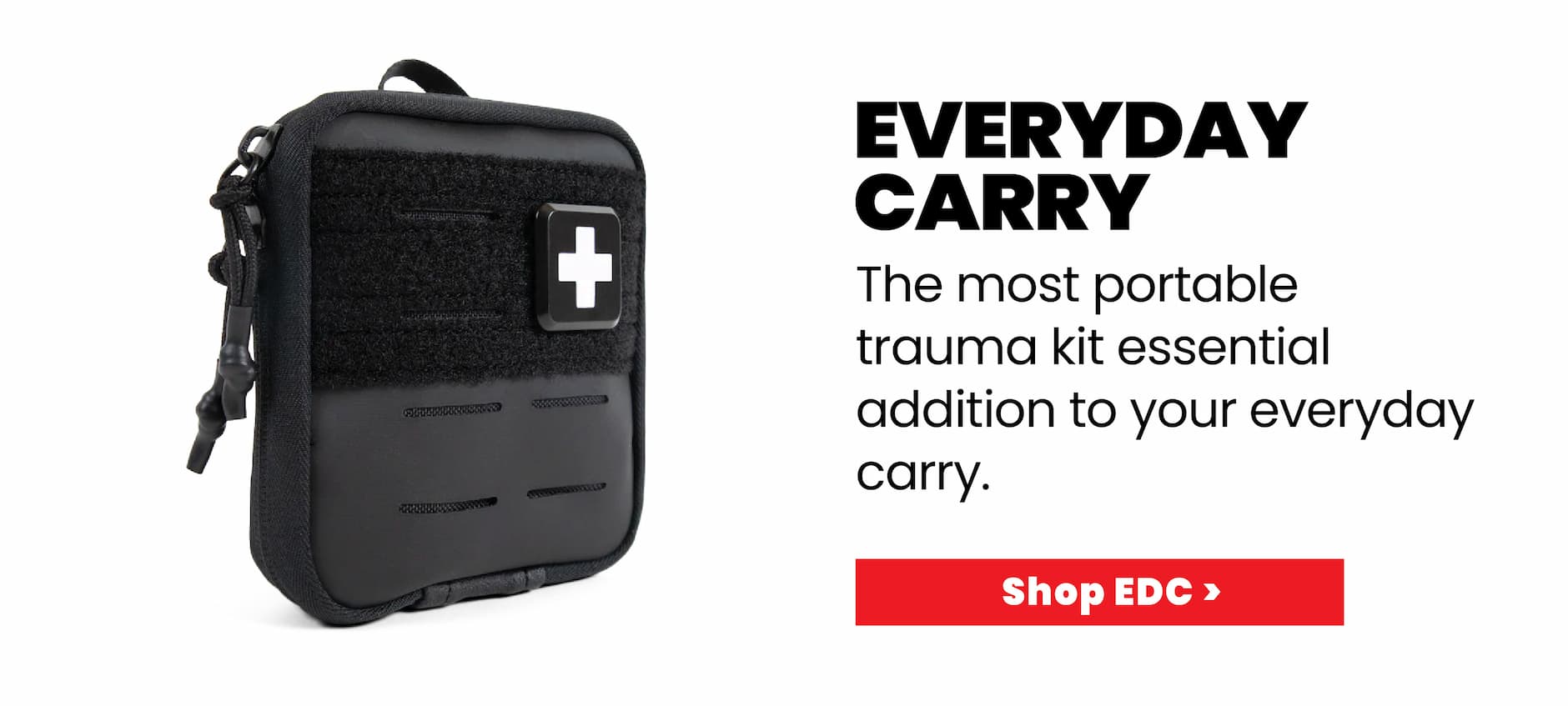 Everyday carry compact trauma kit designed for portability and daily use.