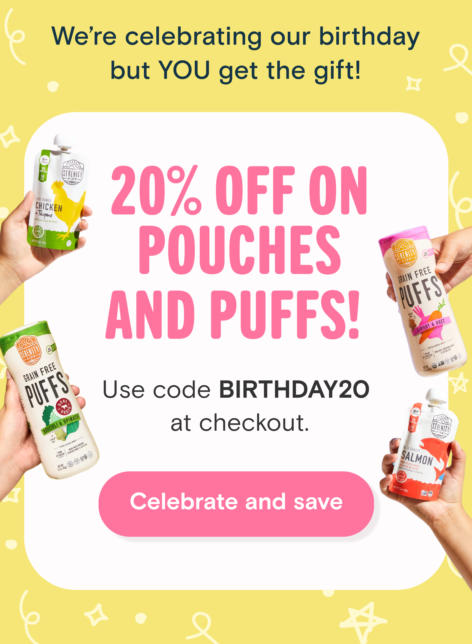 Celebrate and save
