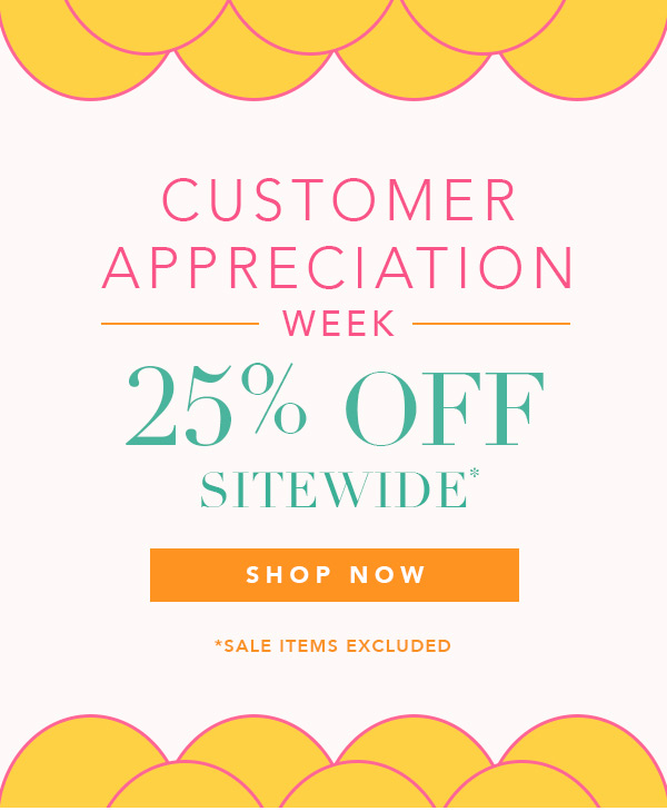 25% off Sitewide (sale excluded)