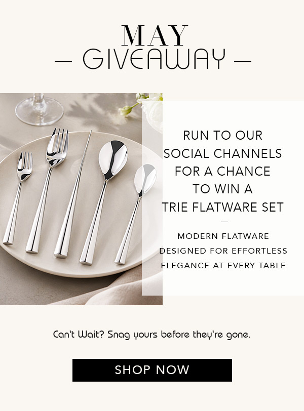 Modern Sleek Flatware Set on a Plate 