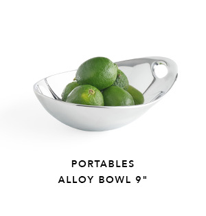 Portables Alloy Bowl 9"
