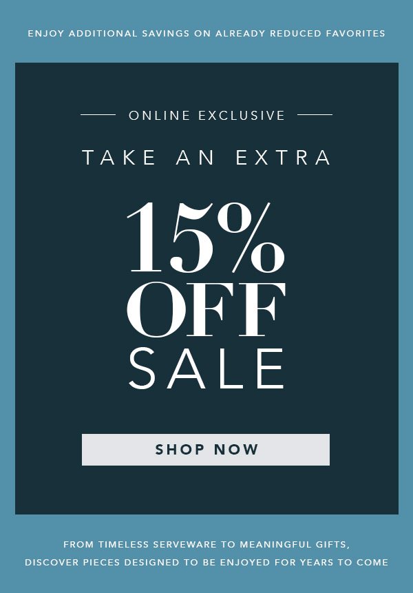 Shop - Nambe Sale and get an extra 15% off
