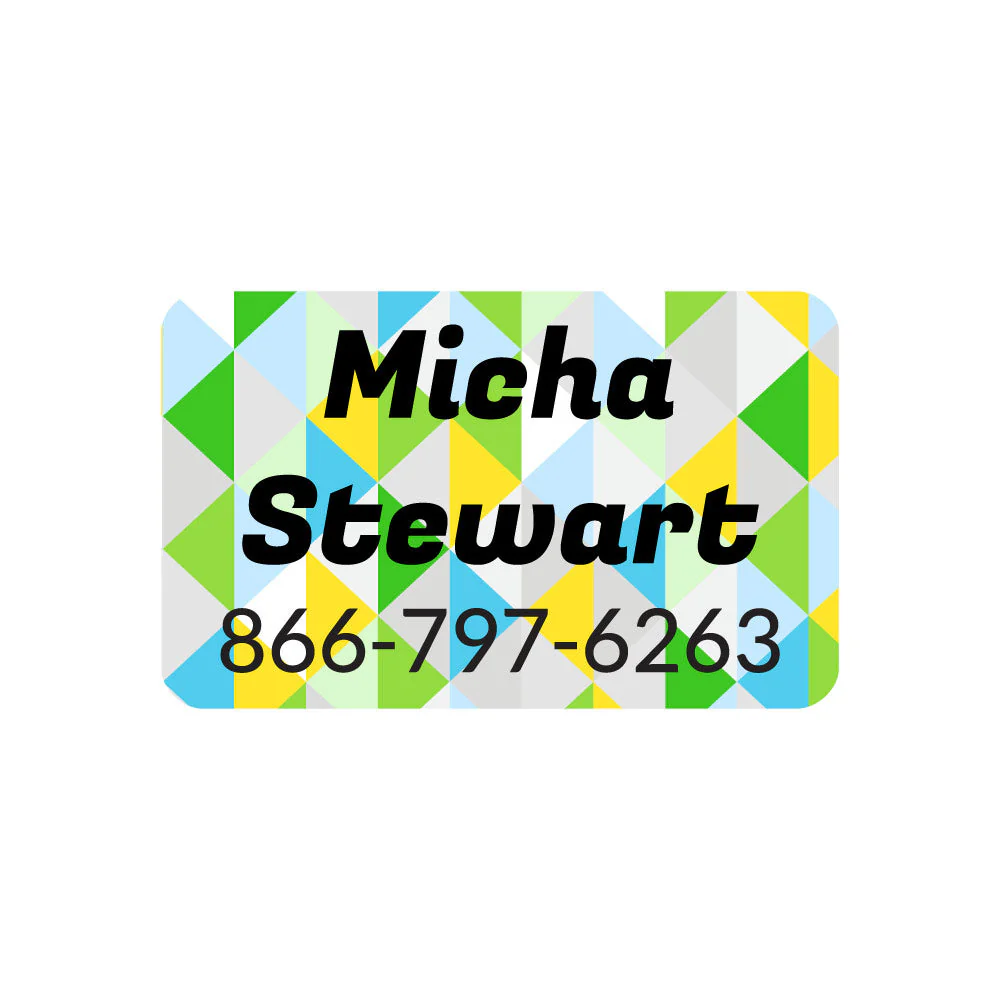 Image of Crystal Prism Contact Clothing Labels