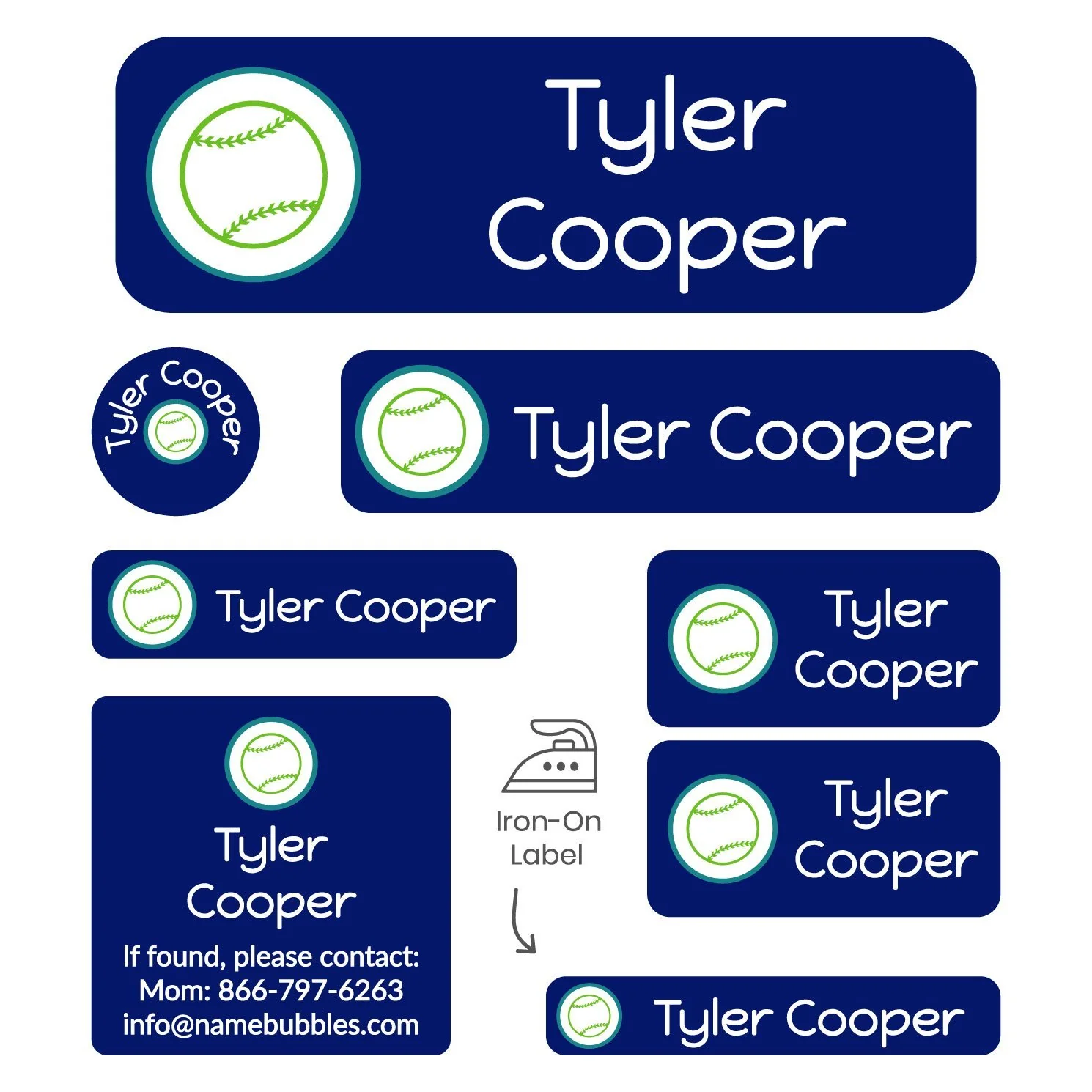 Image of Multicolor Icon Sleepaway Camp Labels Pack