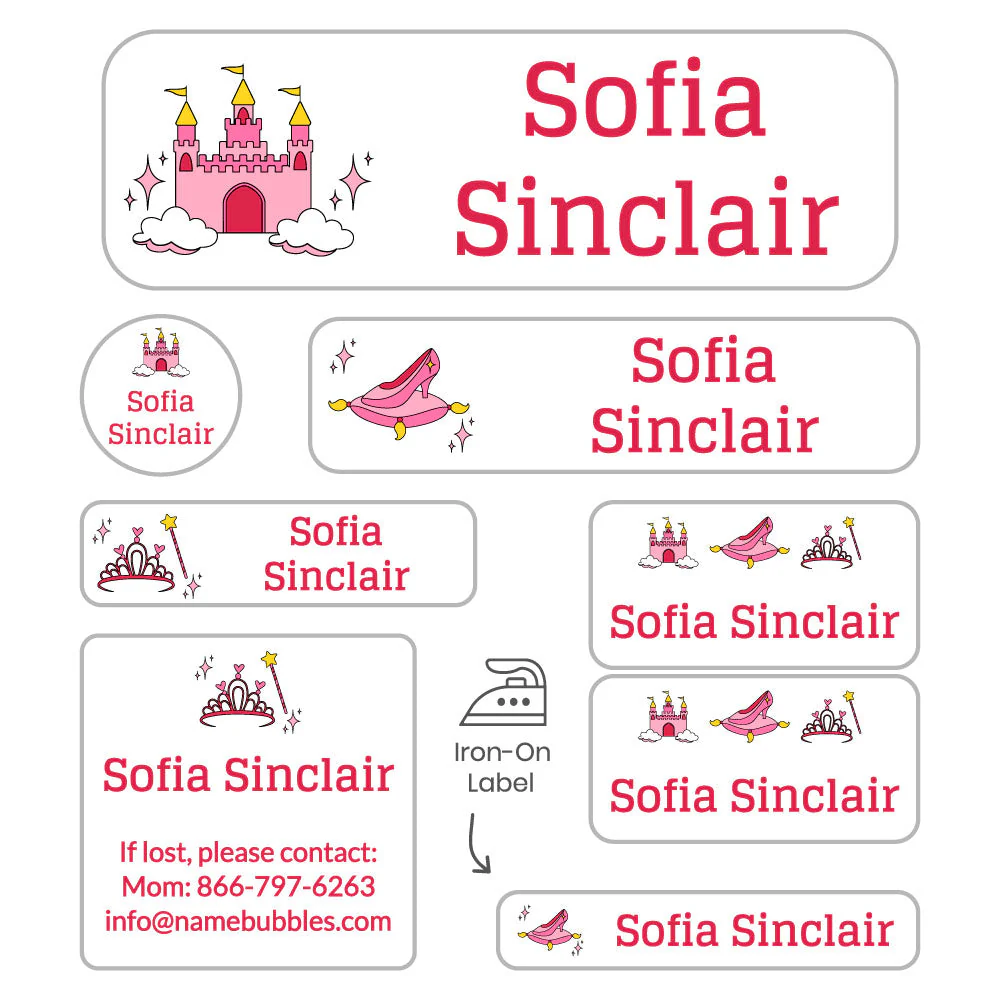 Image of Princess Sleepaway Camp Labels Pack