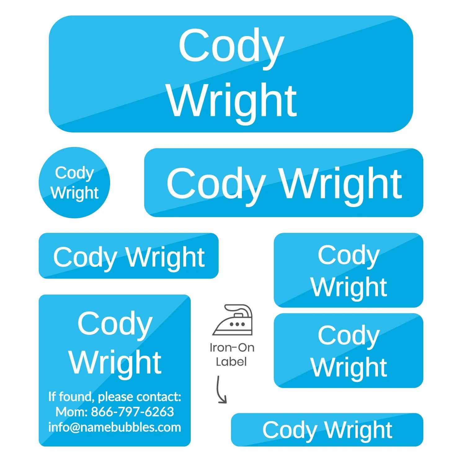 Image of Split Sleepaway Camp Labels Pack