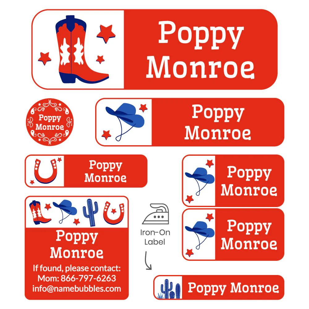 Image of Western Sleepaway Camp Labels Pack
