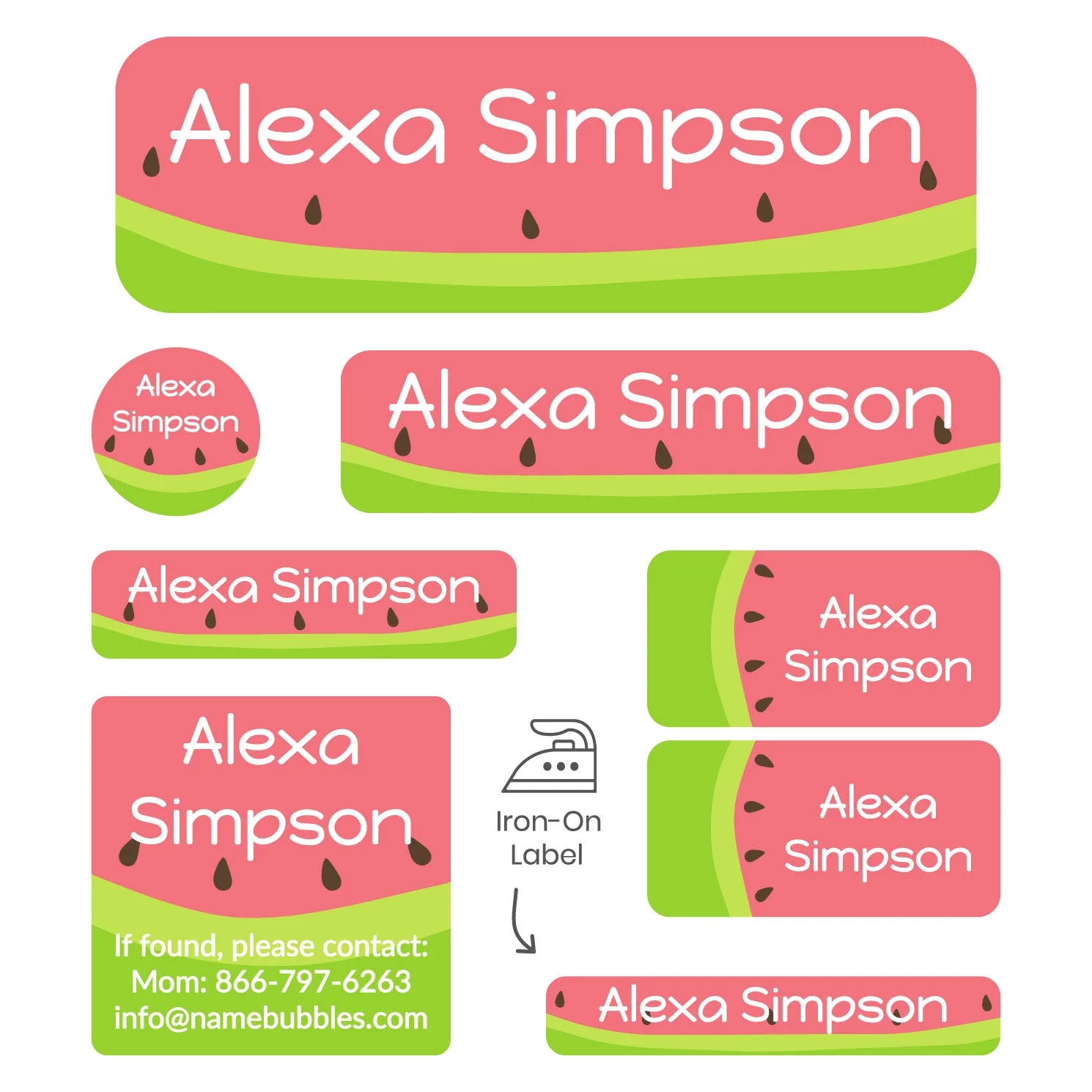 Image of Watermelon Sleepaway Camp Labels Pack